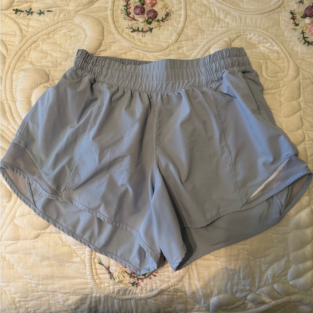 lululemon athletica Light Blue Athletic Running Shorts